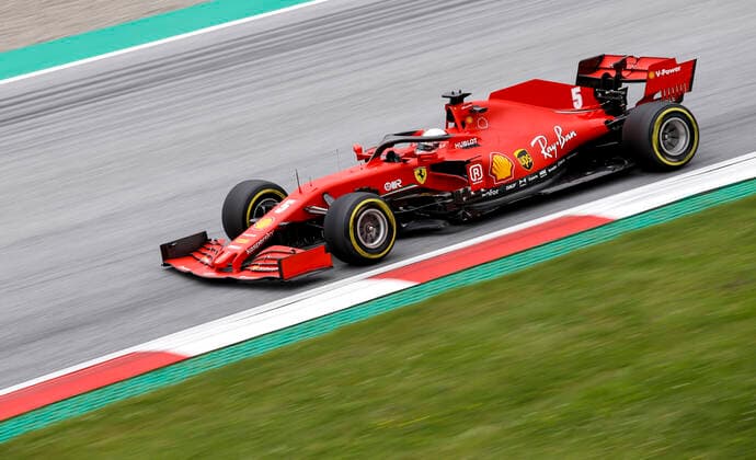 Motorsports: FIA Formula One World Championship, WM, Weltmeisterschaft 2020, Grand Prix of Austria Motorsports: FIA Formula One World Championship 2020, Grand Prix of Austria, 5 Sebastian Vettel (GER, Scuderia Ferrari Mission Winnow),