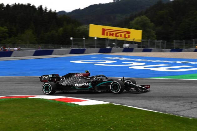 Motorsports: FIA Formula One World Championship, WM, Weltmeisterschaft 2020, Grand Prix of Austria Motorsports: FIA Formula One World Championship 2020, Grand Prix of Austria, 77 Valtteri Bottas (FIN, Mercedes-AMG Petronas Formula One Team),
