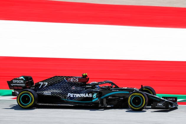 Motorsports: FIA Formula One World Championship, WM, Weltmeisterschaft 2020, Grand Prix of Austria Motorsports: FIA Formula One World Championship 2020, Grand Prix of Austria, 77 Valtteri Bottas (FIN, Mercedes-AMG Petronas Formula One Team),