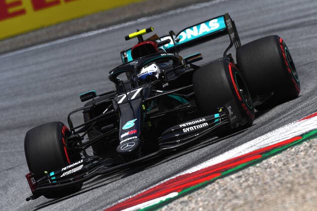 Motorsports: FIA Formula One World Championship, WM, Weltmeisterschaft 2020, Grand Prix of Austria Motorsports: FIA Formula One World Championship 2020, Grand Prix of Austria, 77 Valtteri Bottas (FIN, Mercedes-AMG Petronas Formula One Team),