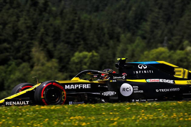 Motorsports: FIA Formula One World Championship, WM, Weltmeisterschaft 2020, Grand Prix of Austria Motorsports: FIA Formula One World Championship 2020, Grand Prix of Austria, 31 Esteban Ocon (FRA, Renault DP World F1 Team),