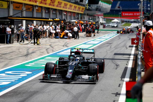 Motorsports: FIA Formula One World Championship, WM, Weltmeisterschaft 2020, Grand Prix of Austria Motorsports: FIA Formula One World Championship 2020, Grand Prix of Austria, 77 Valtteri Bottas (FIN, Mercedes-AMG Petronas Formula One Team),