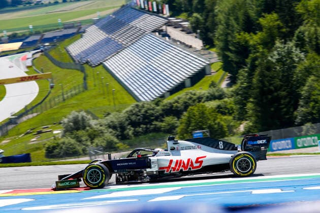 Motorsports: FIA Formula One World Championship, WM, Weltmeisterschaft 2020, Grand Prix of Austria Motorsports: FIA Formula One World Championship 2020, Grand Prix of Austria, 8 Romain Grosjean (FRA, Haas F1 Team),