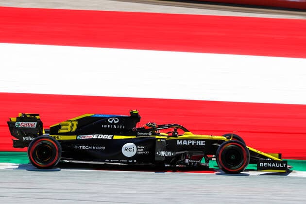 Motorsports: FIA Formula One World Championship, WM, Weltmeisterschaft 2020, Grand Prix of Austria Motorsports: FIA Formula One World Championship 2020, Grand Prix of Austria, 31 Esteban Ocon (FRA, Renault DP World F1 Team),