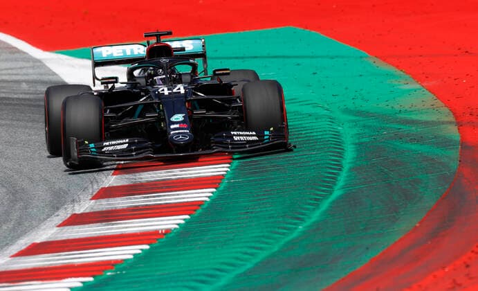 Motorsports: FIA Formula One World Championship, WM, Weltmeisterschaft 2020, Grand Prix of Austria Motorsports: FIA Formula One World Championship 2020, Grand Prix of Austria, 44 Lewis Hamilton (GBR, Mercedes-AMG Petronas Formula One Team),