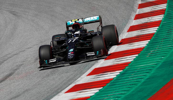 Motorsports: FIA Formula One World Championship, WM, Weltmeisterschaft 2020, Grand Prix of Austria Motorsports: FIA Formula One World Championship 2020, Grand Prix of Austria, 77 Valtteri Bottas (FIN, Mercedes-AMG Petronas Formula One Team),