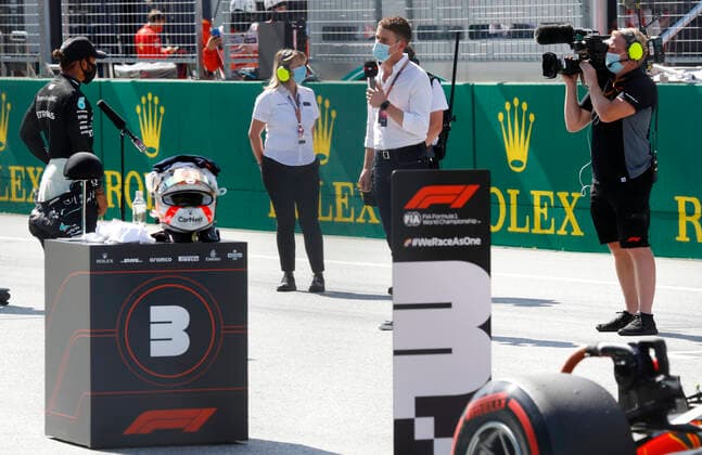 Motorsports: FIA Formula One World Championship, WM, Weltmeisterschaft 2020, Grand Prix of Austria Motorsports: FIA Formula One World Championship 2020, Grand Prix of Austria, 44 Lewis Hamilton (GBR, Mercedes-AMG Petronas Formula One Team), Paul di Resta