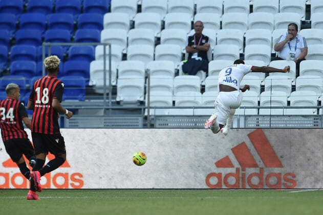 Moussa Dembele (lyon) FOOTBALL : Lyon vs Nice - Amical - 04 07 2020 FredericChambert Panoramic 