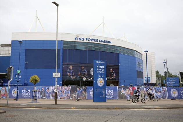 The roads around the King Power Stadium are quiet whilst Leicester City play a football match against Crystal Palace behind closed doors on day one hundred and three of lockdown and Leicester has become the first local area to be placed back into lockdown, whilst most of the country has had a further relaxation of Coronavirus restrictions including being able to go to pubs, barbers and hairdressers. 