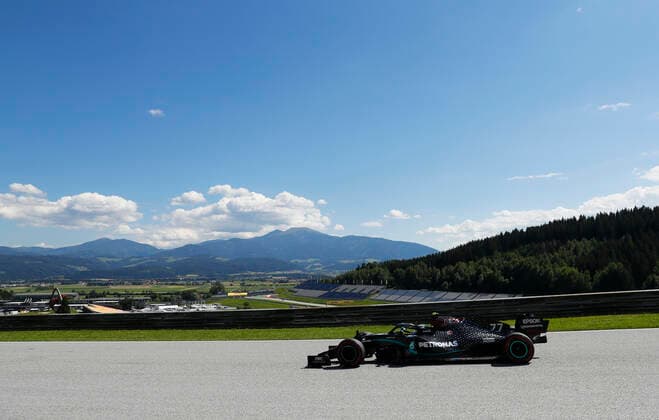 Motorsports: FIA Formula One World Championship, WM, Weltmeisterschaft 2020, Grand Prix of Austria Motorsports: FIA Formula One World Championship 2020, Grand Prix of Austria, 77 Valtteri Bottas (FIN, Mercedes-AMG Petronas Formula One Team),