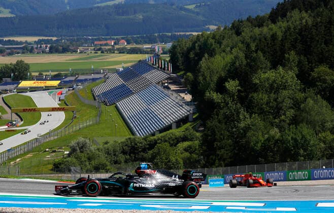 Motorsports: FIA Formula One World Championship, WM, Weltmeisterschaft 2020, Grand Prix of Austria Motorsports: FIA Formula One World Championship 2020, Grand Prix of Austria, 44 Lewis Hamilton (GBR, Mercedes-AMG Petronas Formula One Team),