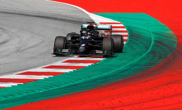 Motorsports: FIA Formula One World Championship, WM, Weltmeisterschaft 2020, Grand Prix of Austria Motorsports: FIA Formula One World Championship 2020, Grand Prix of Austria, 44 Lewis Hamilton (GBR, Mercedes-AMG Petronas Formula One Team),