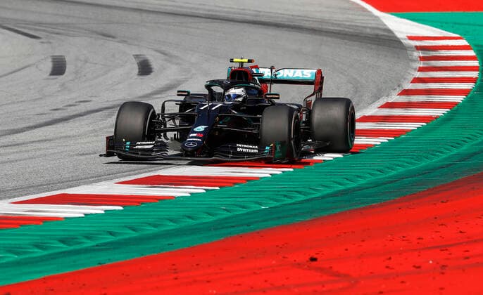 Motorsports: FIA Formula One World Championship, WM, Weltmeisterschaft 2020, Grand Prix of Austria Motorsports: FIA Formula One World Championship 2020, Grand Prix of Austria, 77 Valtteri Bottas (FIN, Mercedes-AMG Petronas Formula One Team),