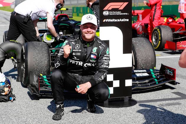 Motorsports: FIA Formula One World Championship, WM, Weltmeisterschaft 2020, Grand Prix of Austria Motorsports: FIA Formula One World Championship 2020, Grand Prix of Austria, 77 Valtteri Bottas (FIN, Mercedes-AMG Petronas Formula One Team),