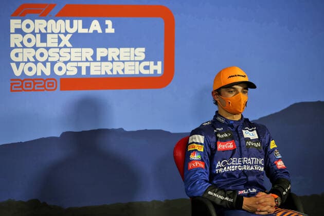 Motorsports: FIA Formula One World Championship, WM, Weltmeisterschaft 2020, Grand Prix of Austria Motorsports: FIA Formula One World Championship 2020, Grand Prix of Austria, 4 Lando Norris (GBR, McLaren F1 Team),