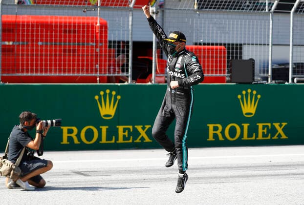 Motorsports: FIA Formula One World Championship, WM, Weltmeisterschaft 2020, Grand Prix of Austria Motorsports: FIA Formula One World Championship 2020, Grand Prix of Austria, 77 Valtteri Bottas (FIN, Mercedes-AMG Petronas Formula One Team),