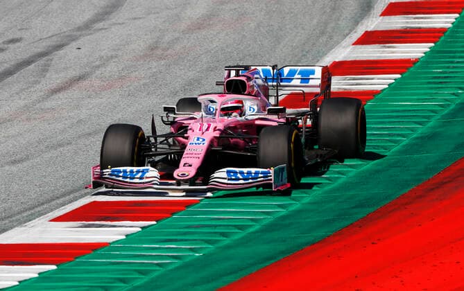 Motorsports: FIA Formula One World Championship, WM, Weltmeisterschaft 2020, Grand Prix of Austria Motorsports: FIA Formula One World Championship 2020, Grand Prix of Austria, 11 Sergio Perez (MEX, BWT Racing Point F1 Team),
