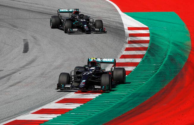 Motorsports: FIA Formula One World Championship, WM, Weltmeisterschaft 2020, Grand Prix of Austria Motorsports: FIA Formula One World Championship 2020, Grand Prix of Austria, 77 Valtteri Bottas (FIN, Mercedes-AMG Petronas Formula One Team), 77 Valtteri Bottas (FIN, Mercedes-AMG Petronas Formula One Team),