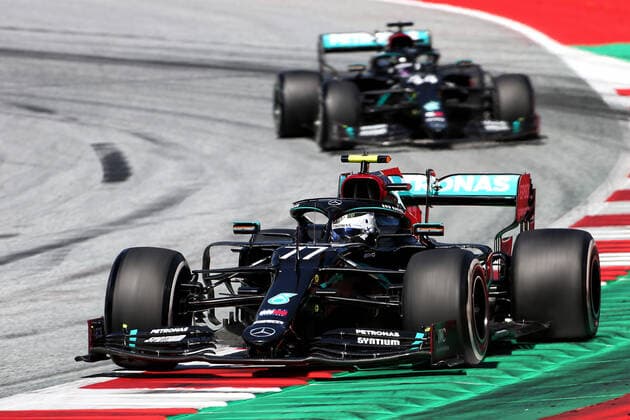 Motorsports: FIA Formula One World Championship, WM, Weltmeisterschaft 2020, Grand Prix of Austria Motorsports: FIA Formula One World Championship 2020, Grand Prix of Austria, 77 Valtteri Bottas (FIN, Mercedes-AMG Petronas Formula One Team),