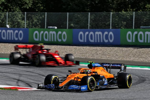 Motorsports: FIA Formula One World Championship, WM, Weltmeisterschaft 2020, Grand Prix of Austria Motorsports: FIA Formula One World Championship 2020, Grand Prix of Austria, 4 Lando Norris (GBR, McLaren F1 Team),