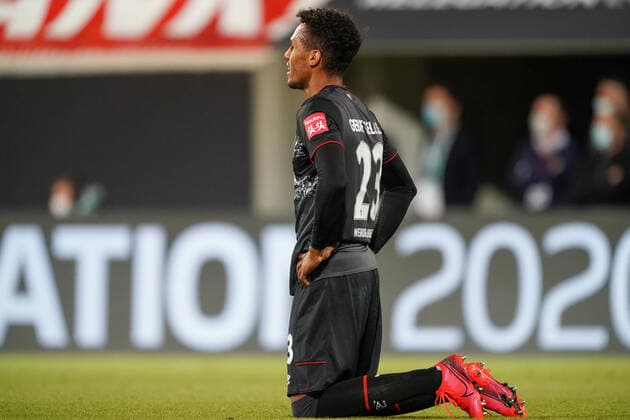 1.FC Heidenheim vs SV Werder Bremen - Relegation 02 - 06.07.2020 Theodor Gebre Selassie (Werder Bremen 23) nphgm001: Fussball: 1. Bundesliga: Saison 19 20: Relegation 02; 1.FC Heidenheim vs SV Werder Bremen - 06.07.2020 Foto: gumzmedia nordphoto POOL DFL regulations prohibit any use of photographs as image sequences and or quasi-video. EDITORIAL USE ONLY National and international News-Agencies OUT. Heidenheim Voith-Arena BW DEUTSCHLAND