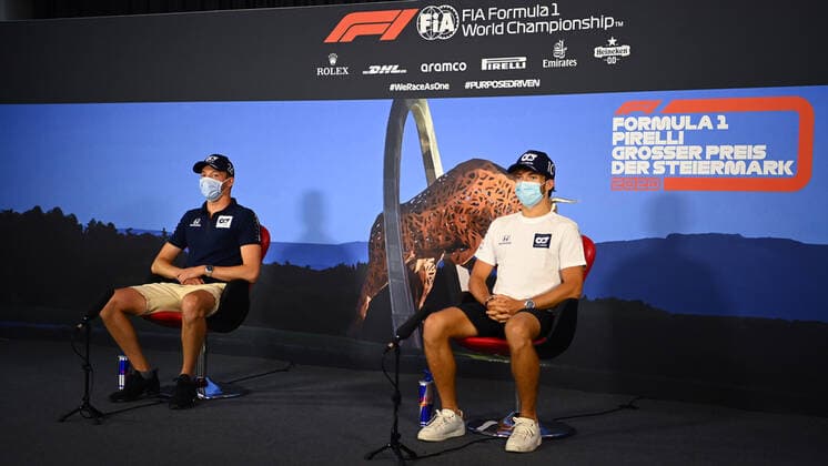 Motorsports: FIA Formula One World Championship, WM, Weltmeisterschaft 2020, Grand Prix of Styria Motorsports: FIA Formula One World Championship 2020, Grand Prix of Styria, 26 Daniil Kvyat (RUS, Scuderia AlphaTauri Honda), 10 Pierre Gasly (FRA, Scuderia AlphaTauri Honda),