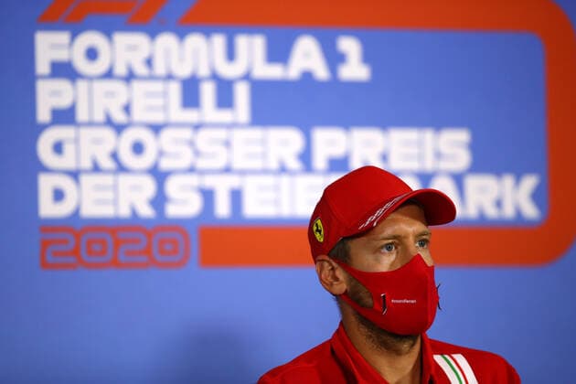 Motorsports: FIA Formula One World Championship, WM, Weltmeisterschaft 2020, Grand Prix of Styria Motorsports: FIA Formula One World Championship 2020, Grand Prix of Styria, 5 Sebastian Vettel (GER, Scuderia Ferrari Mission Winnow),