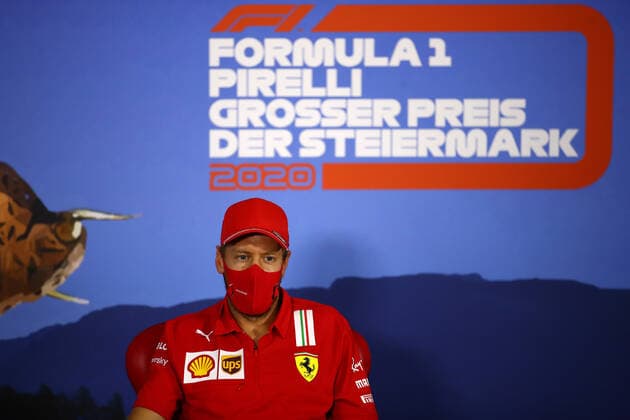 Sport Bilder des Tages Motorsports: FIA Formula One World Championship, WM, Weltmeisterschaft 2020, Grand Prix of Styria Motorsports: FIA Formula One World Championship 2020, Grand Prix of Styria, 5 Sebastian Vettel (GER, Scuderia Ferrari Mission Winnow),