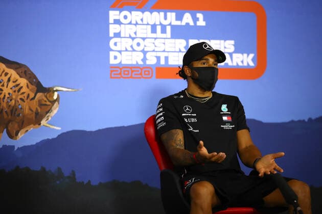 Motorsports: FIA Formula One World Championship, WM, Weltmeisterschaft 2020, Grand Prix of Styria Motorsports: FIA Formula One World Championship 2020, Grand Prix of Styria, 44 Lewis Hamilton (GBR, Mercedes-AMG Petronas Formula One Team),