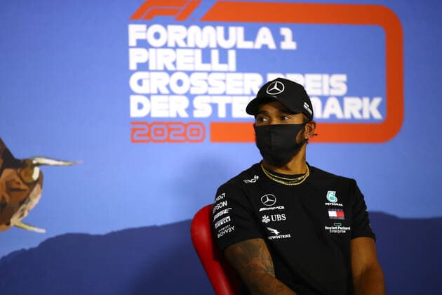 Motorsports: FIA Formula One World Championship, WM, Weltmeisterschaft 2020, Grand Prix of Styria Motorsports: FIA Formula One World Championship 2020, Grand Prix of Styria, 44 Lewis Hamilton (GBR, Mercedes-AMG Petronas Formula One Team),