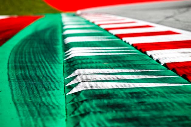 Motorsports: FIA Formula One World Championship, WM, Weltmeisterschaft 2020, Grand Prix of Styria, Red Bull Ring Spielberg, Curbs Spielberg Austria