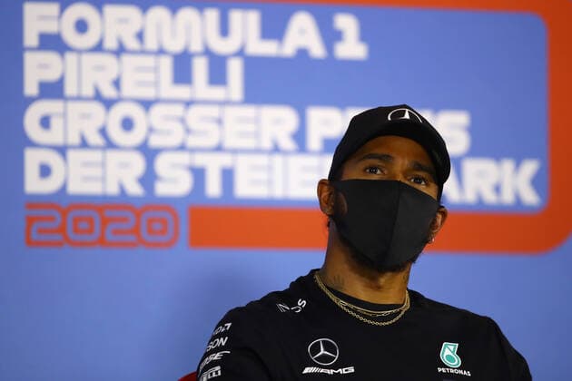 Motorsports: FIA Formula One World Championship, WM, Weltmeisterschaft 2020, Grand Prix of Styria Motorsports: FIA Formula One World Championship 2020, Grand Prix of Styria, 44 Lewis Hamilton (GBR, Mercedes-AMG Petronas Formula One Team),
