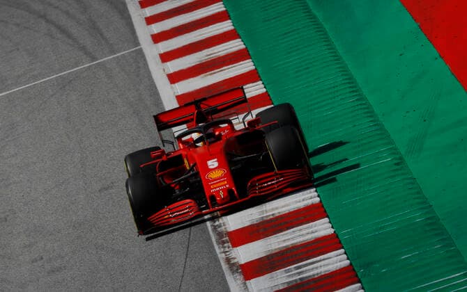 Motorsports: FIA Formula One World Championship, WM, Weltmeisterschaft 2020, Grand Prix of Styria Motorsports: FIA Formula One World Championship 2020, Grand Prix of Styria, 5 Sebastian Vettel (GER, Scuderia Ferrari Mission Winnow),