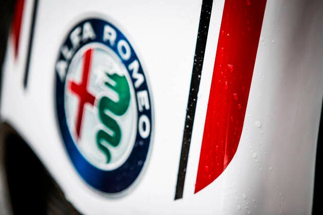 Motorsports: FIA Formula One World Championship, WM, Weltmeisterschaft 2020, Grand Prix of Styria Motorsports: FIA Formula One World Championship 2020, Grand Prix of Styria, Technical detail, Alfa Romeo Racing ORLEN, rain drops