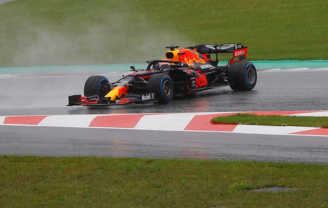 Sport Bilder des Tages Motorsports: FIA Formula One World Championship, WM, Weltmeisterschaft 2020, Grand Prix of Styria Motorsports: FIA Formula One World Championship 2020, Grand Prix of Styria, 33 Max Verstappen (NLD, Aston Martin Red Bull Racing),