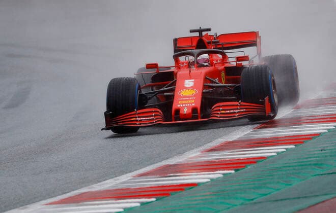 Sport Bilder des Tages Motorsports: FIA Formula One World Championship, WM, Weltmeisterschaft 2020, Grand Prix of Styria Motorsports: FIA Formula One World Championship 2020, Grand Prix of Styria, 5 Sebastian Vettel (GER, Scuderia Ferrari Mission Winnow),