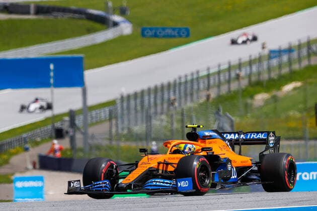 Motorsports: FIA Formula One World Championship, WM, Weltmeisterschaft 2020, Grand Prix of Styria Motorsports: FIA Formula One World Championship 2020, Grand Prix of Styria, 4 Lando Norris (GBR, McLaren F1 Team),