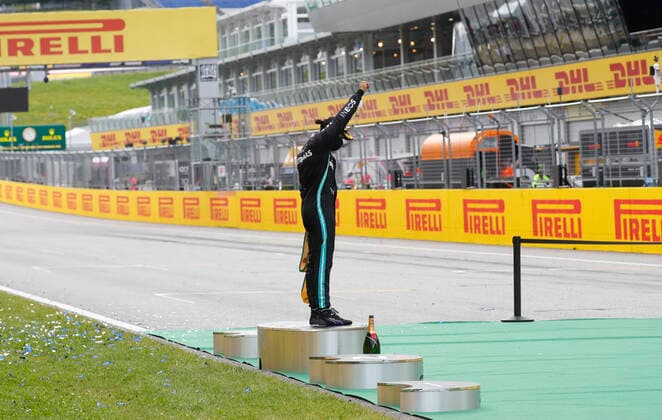 Motorsports: FIA Formula One World Championship, WM, Weltmeisterschaft 2020, Grand Prix of Styria Motorsports: FIA Formula One World Championship 2020, Grand Prix of Styria, 44 Lewis Hamilton (GBR, Mercedes-AMG Petronas Formula One Team),