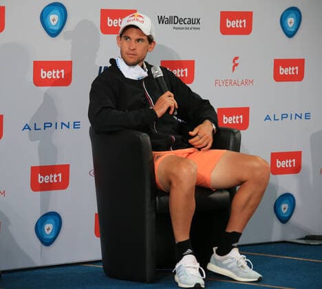 GER, bett1ACES, 1.Spiel imStadion 13.07.2020, Steffi-Graf-Stadion, Berlin, GER, bett1ACES, 1.Spiel imStadion, im Bild Tennisturnier - bett1ACES PK Dominic Thiem