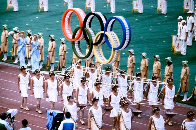 EROEFFNUNGSFEIER OPENING CEREMONY Olympische Sommerspiele 1980 in Moskau am 19.Juli 1980 in Moskau