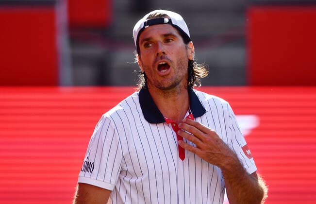 Tommy Haas (GER) enttäuscht Tommy Hass (GER) vs Jannik Sinner (ITA) Bett1ACES-Tennisturnier Tennis-Tournament, Tennisturnier, Damen und Herren auf LTTC Tot-Weiss Anlage im Steffi-Graf-Stadion Berlin, 13.7.2020