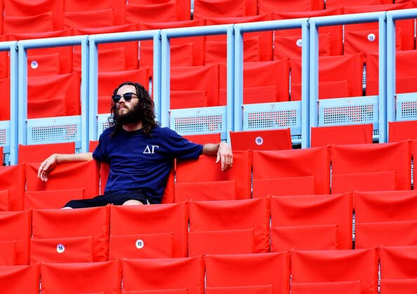 13.07.2020, xlakx, Tennis, bett1Aces 2020 in Berlin emspor, v.l.Die Stuehle haben für das Turnier einen neuen Look bekommen aber wenig Zuschauer Berlin