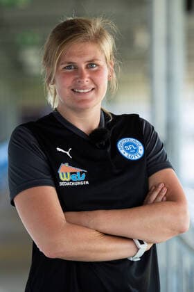 13.07.2020 - Fußball, Regionalliga West, 2020 2021, Porträttermin Imke Wübbenhorst als Trainerin der VfL Sportfreunde Lotte: Foto: Noah Wedel Lotte Nordrhein-Westfalen Deutschland Stadion am Lotter Kreuz