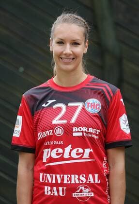 Handball 1. Bundesliga Damen THC - Mannschaftsfototermin 15.07.2020, Schönstedt, Baumkronenpfad, Handball 1.Bundesliga Damen, Saison 2020 2021, Thüringer Handballclub, THC - Mannschaftsfototermin im Bild: Kerstin Kündig