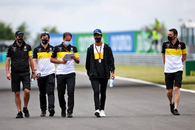 Motorsports: FIA Formula One World Championship, WM, Weltmeisterschaft 2020, Grand Prix of Hungary Motorsports: FIA Formula One World Championship 2020, Grand Prix of Hungary, 3 Daniel Ricciardo (AUS, Renault DP World F1 Team),