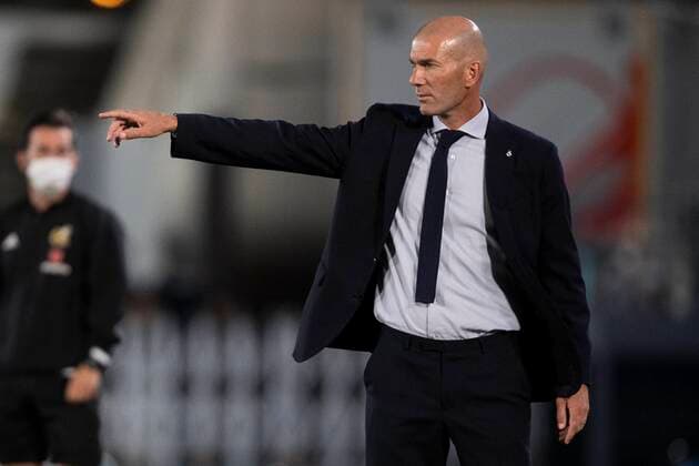 Spanish La Liga soccer match Real Madrid vs Villarreal at Alfredo Di Estefano Stadium, Madrid, July 16, 2020 Zinedine Zidane La Liga Cordon Press Cordon Press