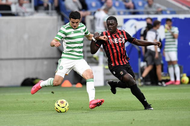 Jean-Victor Makengo (nice) vs (celtic) FOOTBALL : OGC Nice vs Celtic FC - Trophee Veolia - 16 07 2020 FredericChambert Panoramic 