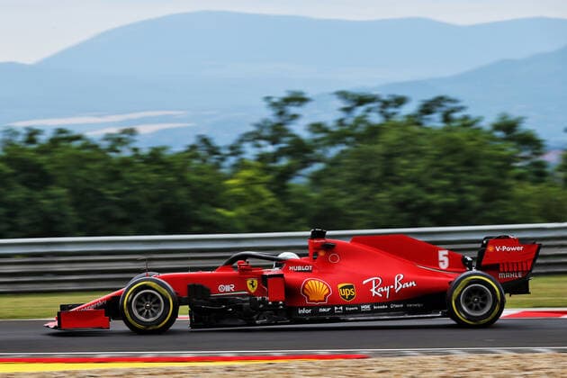 Motorsports: FIA Formula One World Championship, WM, Weltmeisterschaft 2020, Grand Prix of Hungary Motorsports: FIA Formula One World Championship 2020, Grand Prix of Hungary, 5 Sebastian Vettel (GER, Scuderia Ferrari Mission Winnow),