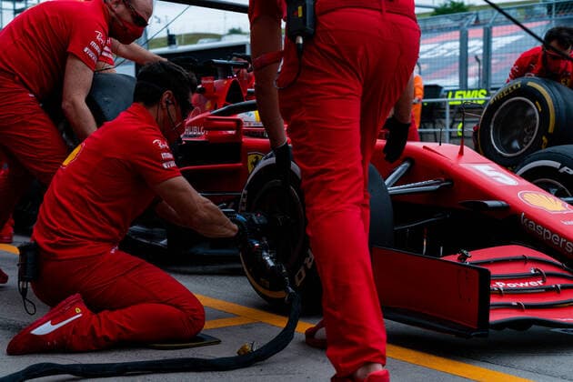 Motorsports: FIA Formula One World Championship, WM, Weltmeisterschaft 2020, Grand Prix of Hungary Motorsports: FIA Formula One World Championship 2020, Grand Prix of Hungary, 5 Sebastian Vettel (GER, Scuderia Ferrari Mission Winnow),