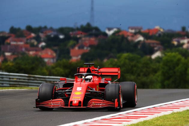 Motorsports: FIA Formula One World Championship, WM, Weltmeisterschaft 2020, Grand Prix of Hungary Motorsports: FIA Formula One World Championship 2020, Grand Prix of Hungary, 5 Sebastian Vettel (GER, Scuderia Ferrari Mission Winnow),